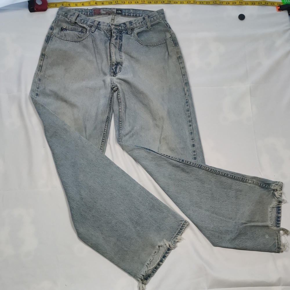 Bugle Boy Men's Light Gray Relaxed Jeans